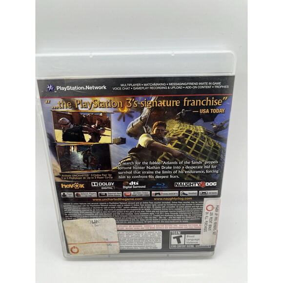 Uncharted 3 PS3 : Drake's Deception (Sony PlayStation 3 PS3, 2011) W/ Manual CIB - Picture 5 of 7